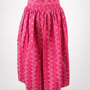 Hammerschmid Pink Floral Dirndl Apron Wrap Skirt Cottagecore